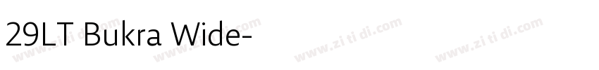 29LT Bukra Wide字体转换